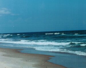 Sand meets ocean